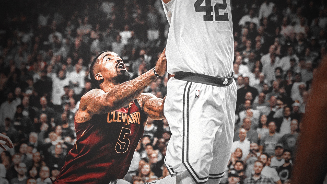 J.R. Smith admits to blatant push on Al Horford in Game 2