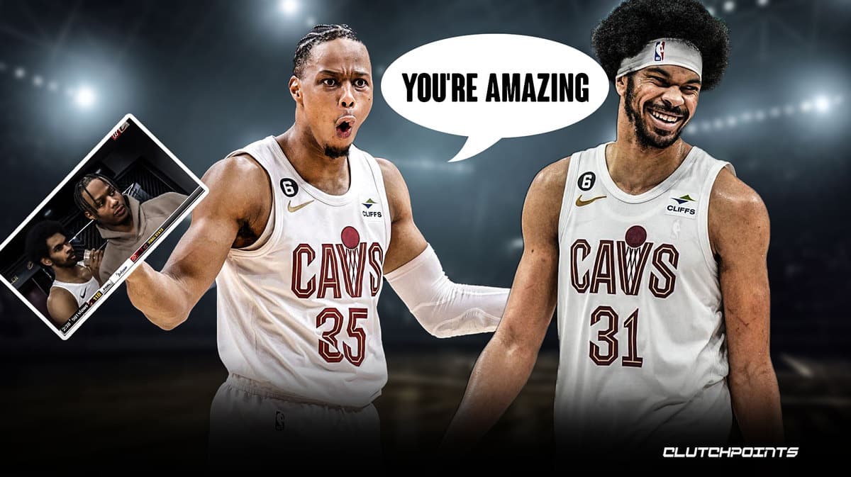 Jarrett Allen&#8217;s hilarious video bomb of Isaac Okoro after dominant win vs. Raptors