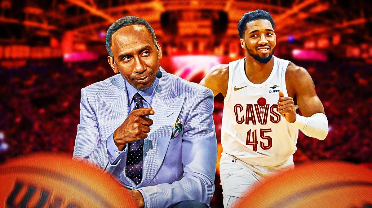 Stephen A. Smith and Cavs' Donovan Mitchell